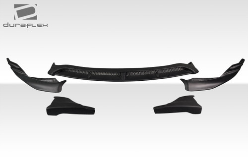 2012-2017 Hyundai Veloster Turbo Duraflex Minda Front Lip Spoiler Air Dam - 3 Piece / Vehicle Year Make Model Trim - 2012-2017-Hyundai Veloster ALL / Product Type - Front Lip/Add On / Style Name -Minda / Kit Material - FRP (Fiberglass Reinforced Plastics) / Notes -
