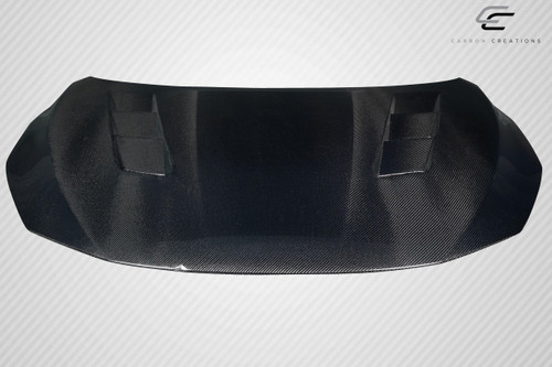 2016-2019 Nissan Sentra Carbon Creations JS Hood - 1 Piece / Vehicle Year Make Model Trim - 2017-2019-Nissan Sentra ALL / Product Type - Hood / Style Name -JS / Kit Material - Carbon Fiber / Notes -