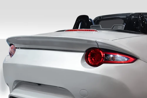 2016-2023 Mazda Miata Duraflex Circuit Rear Wing Spoiler - 3 Pieces / Vehicle Year Make Model Trim - 2016-2025-Mazda Miata ALL / Product Type - Wing / Style Name -Circuit / Kit Material - FRP (Fiberglass Reinforced Plastics) / Notes -