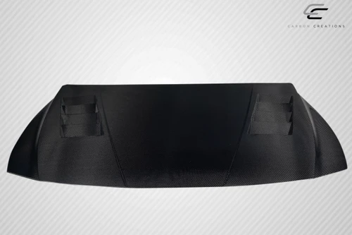 2021-2025 Hyundai Elantra Carbon Creations Kima Hood - 1 Piece / Vehicle Year Make Model Trim - 2021-2025-Hyundai Elantra  / Product Type - Hood / Style Name -Kima / Kit Material - Carbon Fiber / Notes -