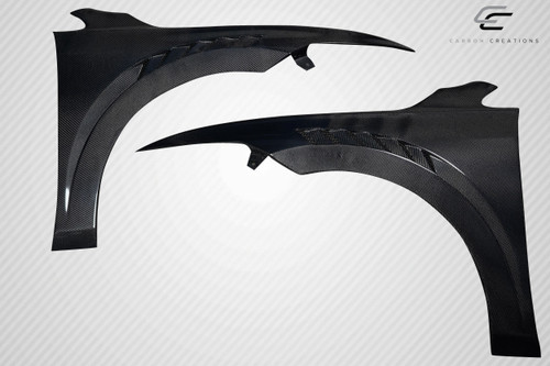2022-2024 Volkswagen Golf / GTI Carbon Creations Victory Front Fenders - 2 Pieces / Vehicle Year Make Model Trim - 2022-2023-Volkswagen Golf ALL / Product Type - Fender / Style Name -Victory / Kit Material - Carbon Fiber / Notes -