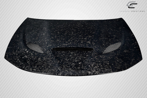 2015-2023 Dodge Charger Carbon Creations AeroForge Dritech Hellcat Look Hood - 1 Piece / Vehicle Year Make Model Trim - 2015-2023-Dodge Charger ALL / Product Type - Hood / Style Name -Hellcat / Kit Material - Infusion Carbon Fiber / Notes - Note: Hood pins are required.