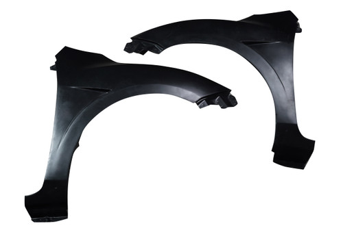 2010-2013 Mazda 3 Duraflex Evolved Front Fenders - 2 Pieces / Vehicle Year Make Model Trim - 2010-2013-Mazda 3 ALL / Product Type - Fender / Style Name -Evolved / Kit Material - FRP (Fiberglass Reinforced Plastics) / Notes -