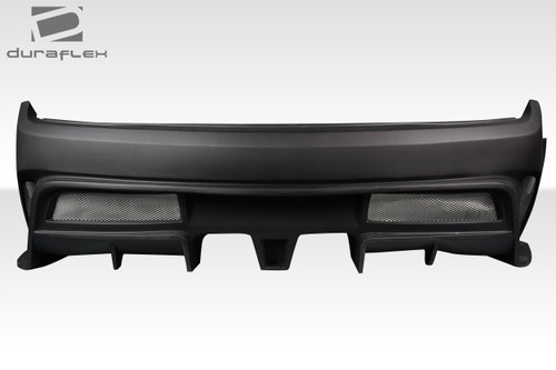 2015-2023 Ford Mustang Duraflex Hyper Rear Bumper - 1 Piece / Vehicle Year Make Model Trim - 2015-2023-Ford Mustang ALL / Product Type - Rear Bumper / Style Name -Hyper / Kit Material - FRP (Fiberglass Reinforced Plastics) / Notes -