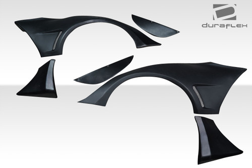 2020-2025 Toyota Supra A90 Duraflex Goblin Rear Fender Flares - 4 Pieces (+110MM) (S) / Vehicle Year Make Model Trim - 2020-2025-Toyota Supra ALL / Product Type - Fender / Style Name -Goblin / Kit Material - FRP (Fiberglass Reinforced Plastics) / Notes - (+110 mm)
