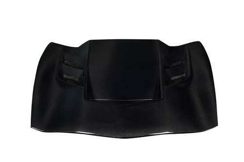 2014-2019 Chevrolet Corvette C7 Carbon Creations Eagle Eye Hood - 1 Piece / Vehicle Year Make Model Trim - 2014-2019-Chevrolet Corvette ALL / Product Type - Hood / Style Name -Eagle Eye / Kit Material - Carbon Fiber / Notes - Note: Will not fit on Z06 models or models with a supercharger.