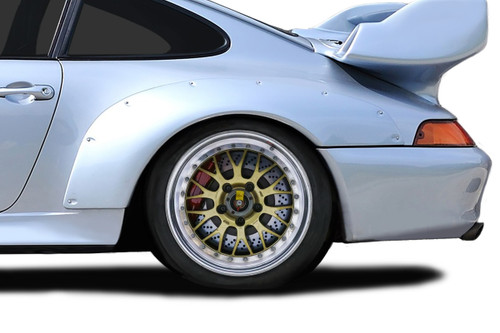 1995-1998 Porsche 911 Turbo 993 Duraflex GT2 Look Front and Rear Fender Flares - 4 Pieces / Vehicle Year Make Model Trim - 1995-1998-Porsche 993  / Product Type - Fender / Style Name -GT2 Look / Kit Material - FRP (Fiberglass Reinforced Plastics) / Notes -