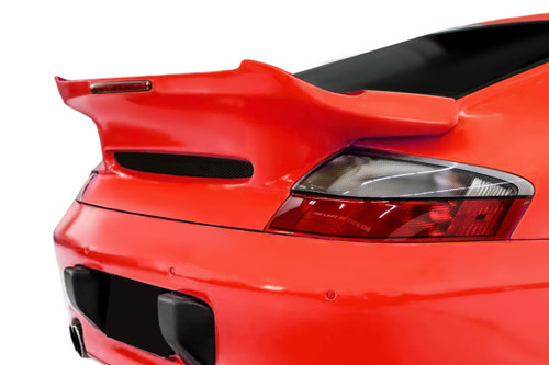 1999-2004 Porsche 911 C2 C4 996 Duraflex Temper Rear Wing Spoiler - 1 Piece (Turbo Body) / Vehicle Year Make Model Trim - 1999-2004-Porsche 996  / Product Type - Wing / Style Name -Temper / Kit Material - FRP (Fiberglass Reinforced Plastics) / Notes - Note: For Turbo Body