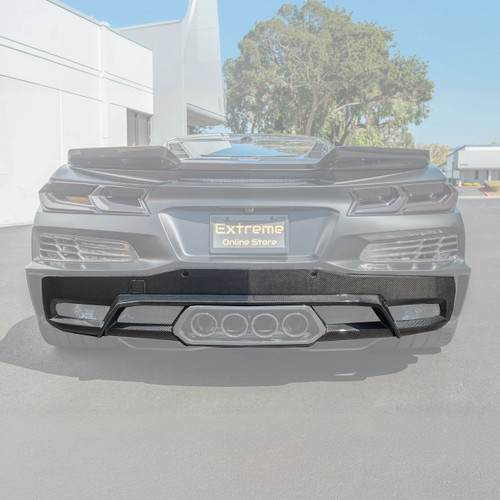 EOS Carbon Fiber Rear Diffuser - C8 Corvette Z06