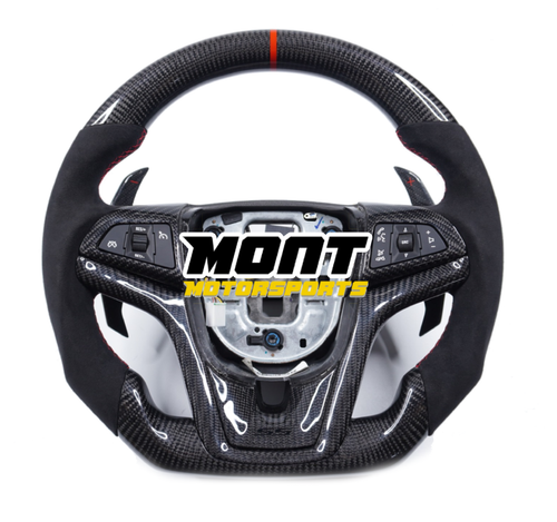 Carbon Fiber Steering Wheel w. Custom Options - 10-15 Gen 5 Camaro Carbon Fiber Steering Wheel w. Custom Options - 10-15 Gen 5 Camaro