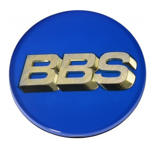 BBS Center Cap 70.6mm Blue/Gold (4-Tab) - 56.24.132