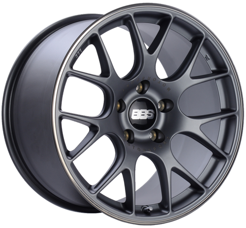 BBS CH-R 19x10 5x130 ET38 CB71.6 Satin Titanium Polished Rim Protector Wheel - CH110TIPO
