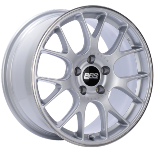BBS CH-R 19x11 5x130 ET56 CB71.6 Brilliant Silver Polished Rim Protector Wheel w/ Motorsport Etching - CH111SPO-MTSP