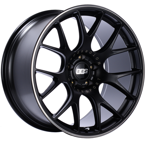 BBS CH-R 20x10.5 5x114.3 ET24 CB66 Satin Black Polished Rim Protector Wheel - CH125BPO