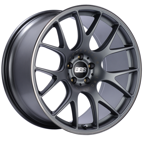 BBS CH-R 20x10.5 5x114.3 ET24 CB66 Satin Titanium Polished Rim Protector Wheel - CH125TIPO