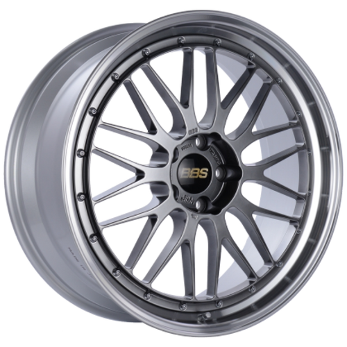 BBS LM 18x9.5 5x114.3 ET38 Diamond Black Center Diamond Cut Lip Wheel - 82mm PFS Required - LM115HDBPK