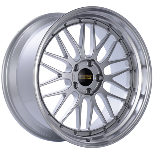 BBS LM 20x10 5x120 ET20 Diamond Silver Center Diamond Cut Lip Wheel -82mm PFS/Clip Required - LM226DSPK