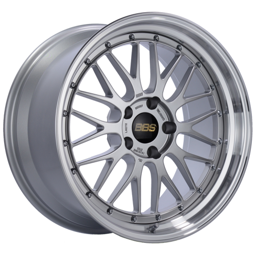 BBS LM 19x10 5x120 ET25 Diamond Silver Center Diamond Cut Lip Wheel -82mm PFS/Clip Required - LM272DSPK