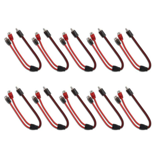 DS18 Level 2 RCA Y Connector 1 Male to 2 Female 10 x Pack - R1M2F.10PK Photo - Primary