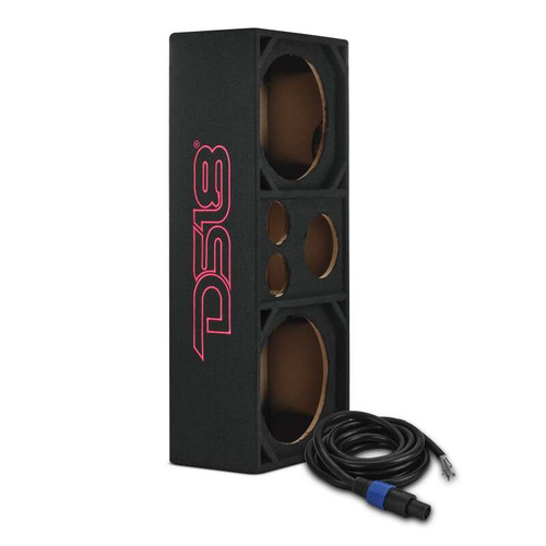 DS18 Ported Enclosure 2x 12in Mids 2x 3.6in Tweeters & 1 x 5.7in Horn Diffuser -Black Carpet - VOC12PRO Photo - Primary