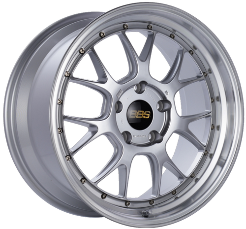 BBS LM-R 19x9.5 5x130 ET40 CB71.6 Diamond Silver Center Diamond Cut Lip Wheel - LM311DSPK