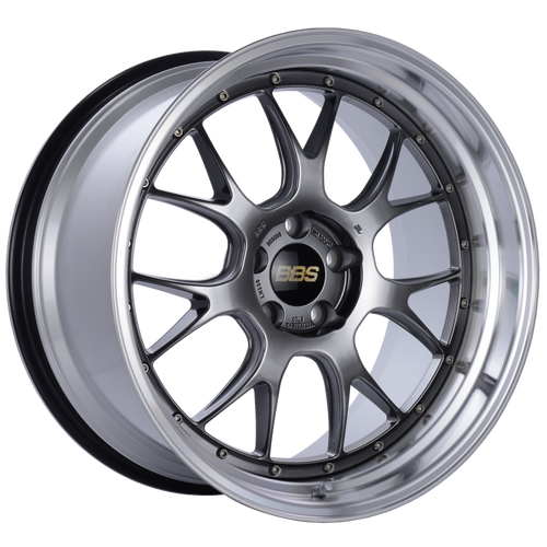 BBS LM-R 20x11 5x114.3 ET20 CB66 Diamond Black Center Diamond Cut Lip Wheel - LM330DBPK