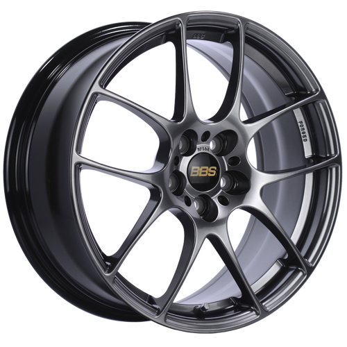 BBS RF 17x7.5 5x100 ET48 Diamond Black Wheel -70mm PFS/Clip Required - RF504DBK