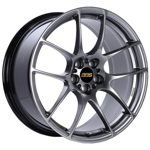 BBS RF 18x9 5x100 ET45 Diamond Black Wheel -70mm PFS/Clip Required - RF520DBK