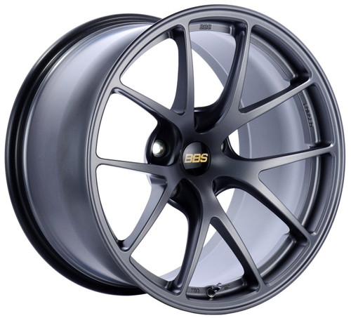 BBS RI-A 18x9.5 5x114.3 ET22 Matte Graphite Wheel -82mm PFS/Clip Required - RIA003MGR
