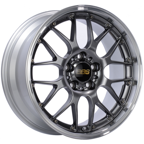 BBS RS-GT 18x9.5 5x130 ET48 CB71.6 Diamond Black Center Diamond Cut Lip Wheel - RS926HDBPK