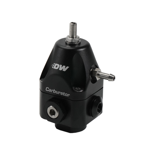 DeatschWerks Compact Carburetor Adjustable Fuel Regulator 6AN x4 Inlets - 6AN Return - Black - 6-0550-FRB Photo - Primary