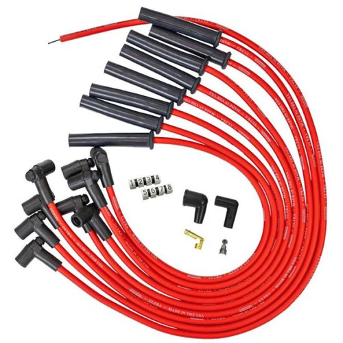 Moroso Ford 351C HEI-Style Cap Ultra 350 8mm Multi-Angle Boot Ignition Spark Plug Wire Set - Red - 52048 User 1