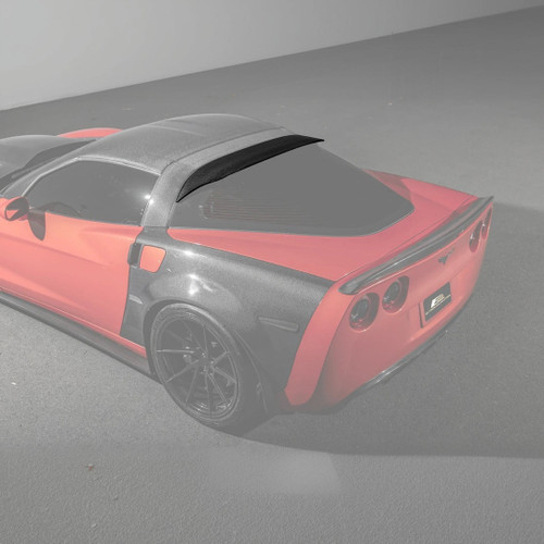 EOS Carbon Fiber Roof Spoiler - 05-13 C6 Corvette Base / GS / Z06 / ZR1 (SPOILER-1357-BKCF)