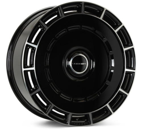 Vossen HF-9 22x9.5 - 5x112 - ET15 - 66.56 - Deep - Gloss Black Polished Wheel - HF9-2M001 Photo - Primary