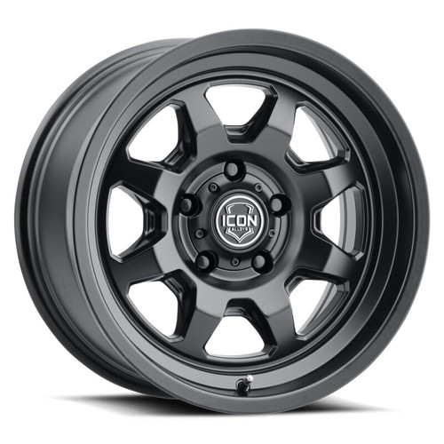 ICON Nuevo 17x8.5 / 5x150 / 25mm Offset / 5.75in BS Satin Black Wheel - 8117855557SB Photo - Primary
