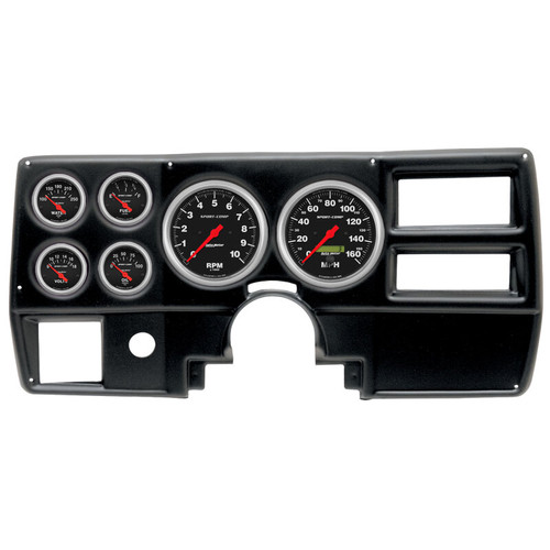 Autometer 84-87 Chevy/GMC Truck (5in x 2 - 2-1/16in x 4) 6-Gauge Direct Fit Dash Kit - 2923-11 Photo - Primary
