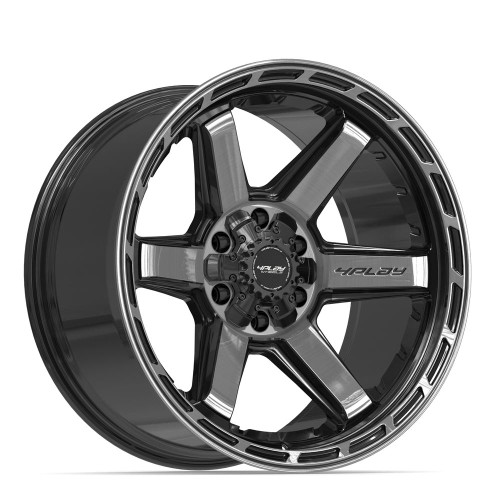 4PLAY 4P63 20x10 6x135 + 6x139.7 -18et Gloss Black Brushed with Tinted Clear Wheel