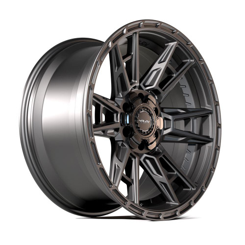 4PLAY 4PS20 18x8 5x108 + 5x110 38et Satin Black Wheel