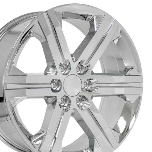 OE Wheels CV60 22x9 6x139.7 24et Chrome Wheel SS: 9513493