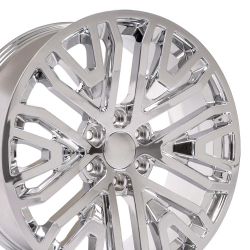 OE Wheels CV37 22x9 6x139.7 28et Chrome Wheel