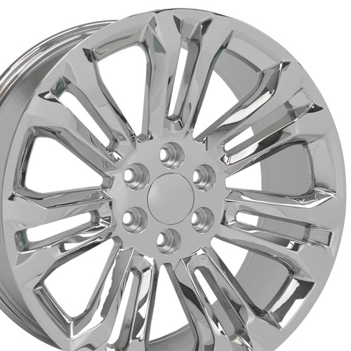 OE Wheels CV43 22x9 6x139.7 24et Chrome Wheel