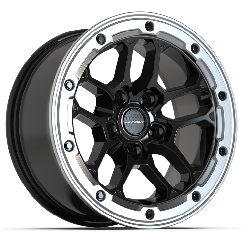 DEFIANT DF01 17x8 5x127 12et Gloss Black with Milled Edge Wheel