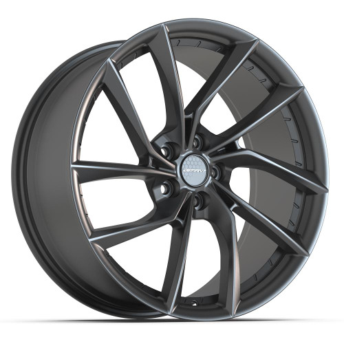 DEFIANT DF06 20x9 5x114.3 35et Dark Satin Charcoal Wheel