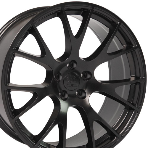 OE Wheels DG15 22x9 5x115 18et Satin Black Wheel