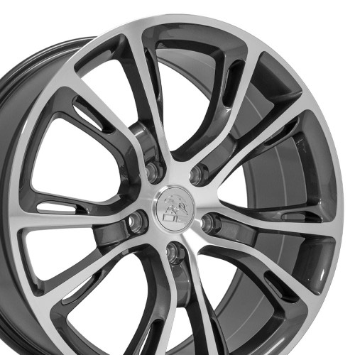 OE Wheels JP16 20x8.5 5x127 42et Gloss Gunmetal Machined Wheel