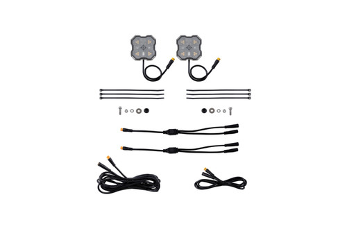 Diode Dyamics Rock Light  -Amber/White - M8 Add-On 2-Pack - DD8760 Photo - Primary