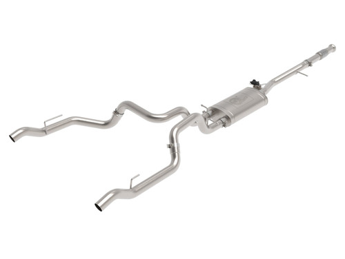 aFe Power Gemini Catback Exhaust System w. Cutout - No Tips - 19-24 Silverado & Sierra 5.3L aFe Power Gemini Catback Exhaust System w. Cutout - No Tips - 19-24 Silverado & Sierra 5.3L