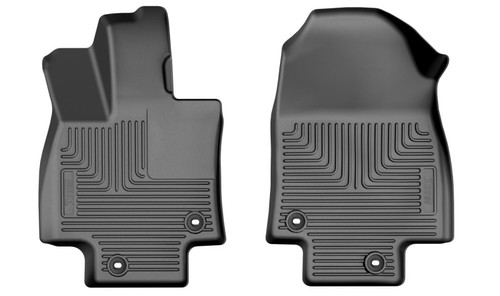 Husky Liners 00-06 GM Suburban/Tahoe/Yukon XL/00-07 Silverado/Sierra Logo-Ready Rear Mud Guards - 54261 Photo - Primary