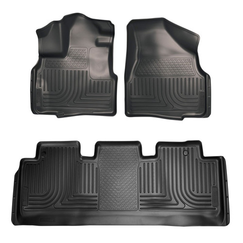 Husky Liners 11-17 Honda Odyssey Front and 2nd Seat Black Floor Liners - 93751 Photo - Primary