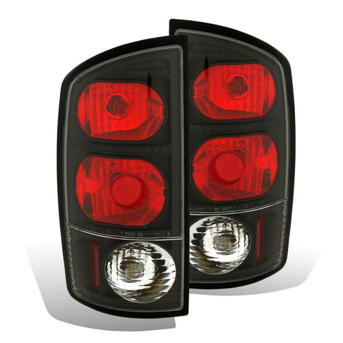 Raxiom 02-05 Dodge RAM 1500 Axial Series Tail Lights- Black Housing- Red/Clear Lens - R110146 Photo - Primary